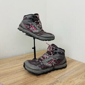 Altra Lone Peak 4 Gray And Red Sneakers Women’s Size 9.5